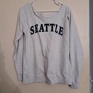 SEATTLE WASHINGTON Gray Warm PIKE PLACE MARKET GIFT Sweatshirt Adult s-m